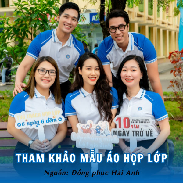 Tham khảo mẫu áo họp lớp trẻ trung, độc đáo tại Đồng phục Hải Anh