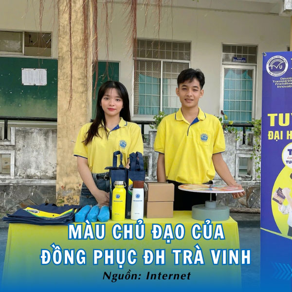 Màu chủ đạo của đồng phục ĐH Trà Vinh - Vàng rực rỡ
